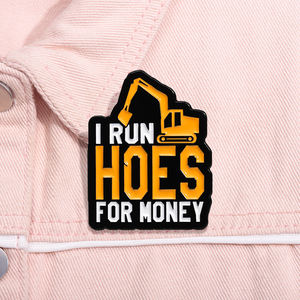 Pin de Esmalte con Diseño de Hombres que Corren por Dinero, Broche Metálico Creativo para Trabajadores, Insignia para Solapa, Mochila, Ropa, Joyería, Accesorios Decorativos - Product Image 2