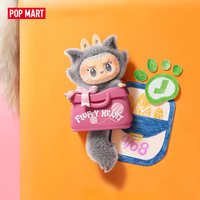 Boîte Mystère POP MART Labubu the MONSTERS Mode Chat Aimant de Réfrigérateur Boîte Surprise Labubu Décoration Mignonne pour la Maison Cadeau de Collection Thème Anime