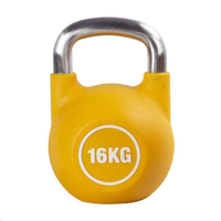 Kettlebell de compétition en PU pour musculation et entraînement de force, équipement de fitness très demandé pour clubs de sport commerciaux