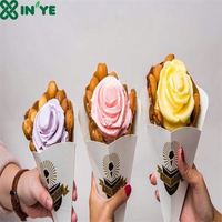 Boîte à gaufres en papier personnalisé, Freis français/tasse à frites/boîte à bulles