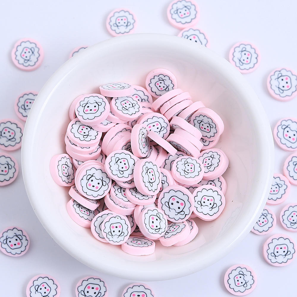 Pâte polymère souple 10g - Motif agneau