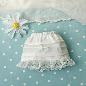 Falda de encaje universal para muñecas de algodón de 10 cm, Zsiga OB24 1/6 BJD, vestido de pastel blanco en capas, accesorios de ropa para muñecas, venta al por mayor - Product Image 2