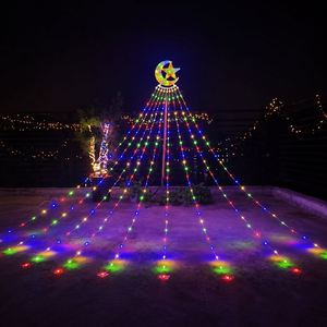 Ramadan Eid <b>Outdoor</b> Led String Crescent Moon Star <b>Light</b> Tree Garden Courtyard Party Decoration <b>Hanging</b> <b>Lights</b> - Product Image 2