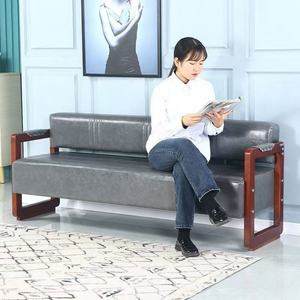 Sillón de Espera para Barbería, Duradero, Retro, de Madera Maciza, Largo, Ergonómico, para Salón de Belleza, Peluquería, Uñas, Descanso para Clientes - Product Image 1