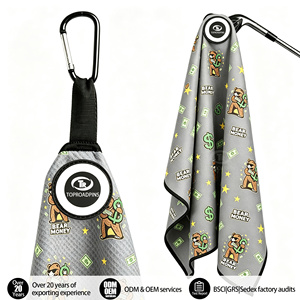 Toalla de Golf <span class=keywords><strong>Titleist</strong></span>, Toalla de Golf Personalizada con Logotipo, Toalla de Golf Magnética Personalizada con Logotipo, Toalla de Microfibra para Caddie con Imán - Product Image 1