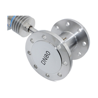 Medidor de Flujo Digital Industrial de Acero Inoxidable 4-20mA RS485 HART para Medición de Flujo de Líquidos Viscosos, Gas y Vapor