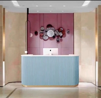 Nouveauté - Mobilier de bureau - Bureau d'accueil - Salon de beauté - Rose vif