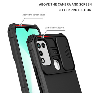 Funda a prueba de golpes para <span class=keywords><strong>Infinix</strong></span> Smart 6 5 <span class=keywords><strong>4</strong></span> / <span class=keywords><strong>Note</strong></span> 11 Pro / Hot 12 11 10 9 Play 10i Slide Camera Lens Protection Stand Back Cover - Product Image 2