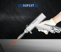 Tête de soudage laser portative SUP23T 4-en-1 avec fonctions de soudage, nettoyage et découpe, connecteur QBH et alimentation en fil pour soudeuse laser à fibre