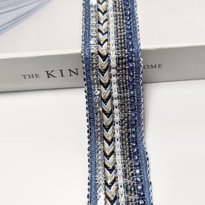 Pita Hias Anyaman Kulit PU Berpayet 4cm Grosir Pabrik - Product Image 6