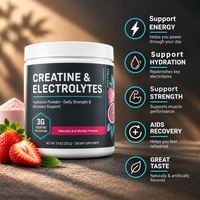 Créatine monohydrate, poudre d'électrolytes, nutrition sportive, hydratation, récupération musculaire, boisson énergétique, mélange OEM ODM Halal