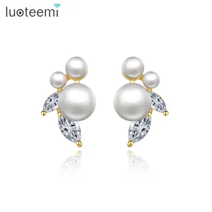 LUOTEEMI Fashion Jewellery Woman Jewelry Bohemian Trendy Charm Unique Earing For Wedding Flower Earring 2023