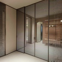 Porte coulissante en alliage d'aluminium sur mesure, isolation acoustique, verre trempé, étanche, minimaliste, pour usage intérieur, balcon, cuisine