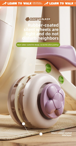 Andador Plegable 4 en 1 para Bebés con Música, Diseño Antivuelco, Altura Ajustable - Capacidad de Carga de 10 kg para Bebés de 0 a 12 Meses, Juguete de Aprendizaje - Product Image 6