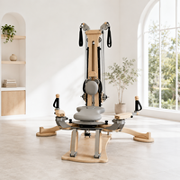 Tour de poulies en bois combinée, entraîneur de résistance corporelle complète à mouvement fonctionnel 3D pour studio commercial OEM