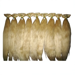 Extensiones de Cabello Virgen Remy Indio, Lacio Sedoso Rubio, Ondulado, Doble Trama - Product Image 3