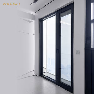 Wazzor, nuevo estilo, Villa, ventana a prueba de balas, aleación de aluminio, a prueba de viento, doble acristalamiento, ventanas de aluminio de perfil fino - Product Image 1