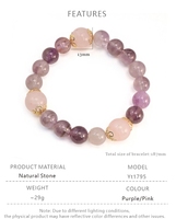 Bracelets perlés tendance faits à la main pour femmes, bijoux cadeaux pour femmes, vente en gros, bracelet perlé en cristal de guérison