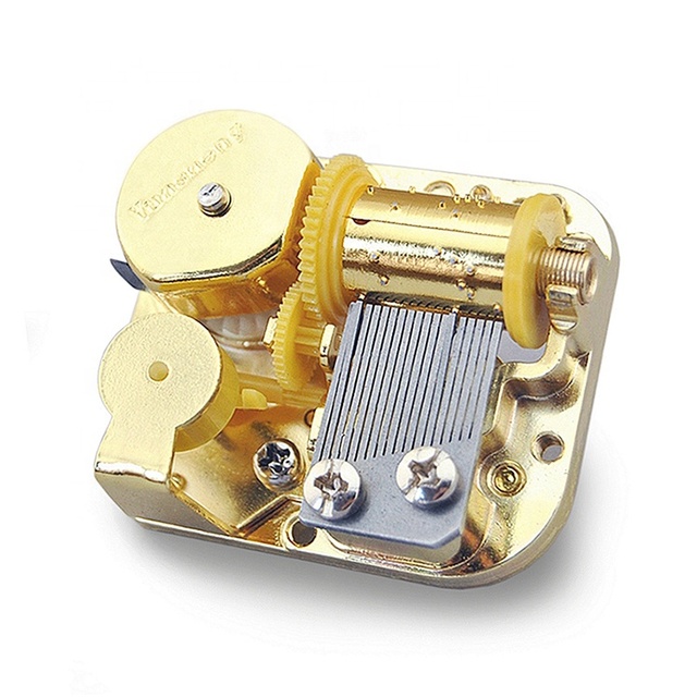 Ever Bright 18-Tone Yunsheng Metal Music Box Mechanism Gold Plating Wind-up Movement Elegant Music Box