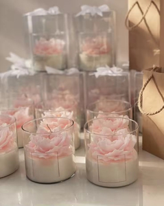 Natural <b>Sweet</b> Cupcake Creative Cute Handmade Unique <b>Flower</b> Soy Scented Candle - Product Image 3