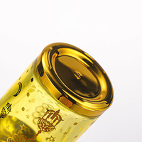 Botella de Perfume de Vidrio con Logotipo Personalizado, 30 ml, con Pulverizador de Aluminio, Diseño de Rosca, Forma Cilíndrica, Patrón Árabe, Opciones de Color Dorado