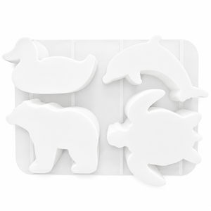 Moldes de silicona de animales, paquete de 4, los más vendidos transfronterizos, de grado alimenticio, para hornear pasteles, velas aromáticas, jabón y resina DIY - Product Image 4