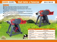 Hacheuse d'aliments pour animaux DAWN AGRO, électrique, pour bovins, moutons, chèvres, porcs, volailles, utilisation en ferme, avec fonctionnement facile, faible consommation d'énergie, coupe-fourrage.