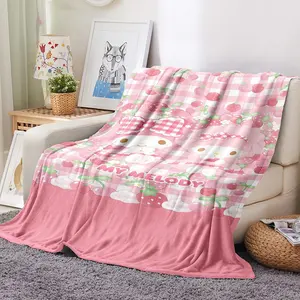 32 styles Sanrio Mymelody kawaii Anime Cartoon Flannel Throw Blanket Sofa Plaid Plush Bedspreads Airplane Travel Scarf Shawl