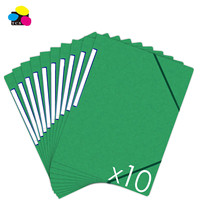 Carpeta de Archivo de 3 Solapas con Banda Elástica, 280G 315G, Marca Lehui, Ecológica, para Estudio y Negocios