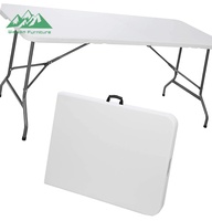 Tables de banquet de pique-nique en plastique modernes pour l'extérieur - Durables et légères pour la cour, l'hôtel, la salle à manger de l'hôpital