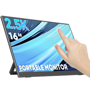Bán buôn 16 inch 2.5K màn hình di động màn hình cảm ứng IPS màn hình mở rộng cho máy tính xách tay được xây dựng trong chân đế VESA màn hình di động - Product Image 1