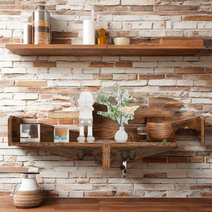 Étagères murales suspendues personnalisées pour le rangement, petites étagères murales en bois, étagères flottantes pour le salon, la cuisine, la salle de bain - Product Image 5