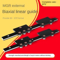 Roulement Linéaire CNC Biaxial Externe, Guidage Linéaire Charge Lourde MGR, Glissière Chariot Rail de Guidage Linéaire, Mini Guidage Linéaire en Aluminium