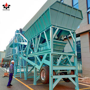 Zentrale Betonmischanlage Mobile Dosieranlage Kleine 90M3 120M3 Anlage Betonmischwerk Mobil - Product Image 3