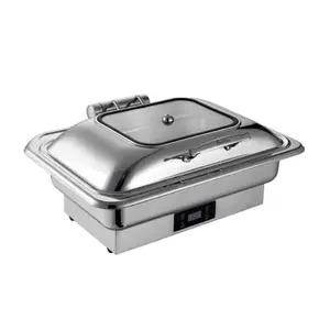 Commercial Chaffing Dish With Handles Buffet Portable Food Warmer with Digital Control