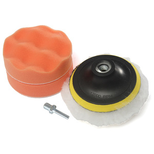 Éponge de polissage pour voiture, 6 pouces, 12000 tr/min, roue de polissage en coton pour kit de polissage automobile - Product Image 1