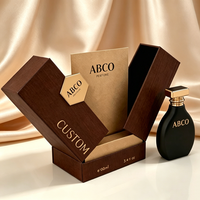 Boîte cadeau personnalisée recyclable à double porte pour parfum, en carton avec fermeture magnétique et pelliculage mat, pour sérum de soin de la peau et cosmétiques