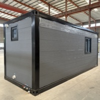 Maison préfabriquée sécurisée en conteneur de 20 pieds ou 40 pieds, extensible, structure en acier, villa préfabriquée, maison pliable, cuisine, usage supermarché