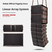 Ensemble de sonorisation TRA208 avec deux enceintes Line Array de 8/10 pouces, 800W, pour performances moyennes et grandes, mariages, extérieur, télécommande, étanche, scène
