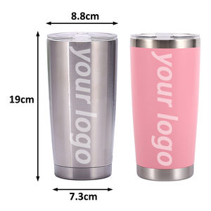 Gobelet isotherme sous vide à double paroi en verre transparent avec revêtement céramique, 600 ml/20 oz, isolation thermique 6/9 heures, gris, vente chaude - Product Image 5