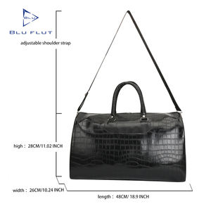 Bolsa de Viaje Impermeable con Logotipo Personalizado al por Mayor, Bolsa de Lona Grande de Cuero para Hombre y Mujer, Bolsas de Viaje Personalizadas para Fin de Semana - Product Image 2