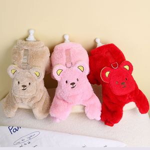 Bonita Sudadera con capucha suave y gruesa de terciopelo coral para mascotas, ropa personalizada para perros de diseño al por mayor - Product Image 2