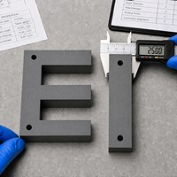 Matériau magnétique souple à haute uniformité, laminé estampé EI, certifié ROHS/CE, conforme aux exigences d'inspection magnétique, pour les grands volumes