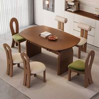 Table à manger extensible moderne nordique chic ronde à ovale Transformation pour la maison ou la salle à manger d'hôtel Essential