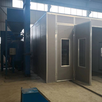 Salle de sablage en acier sur mesure pour le sablage abrasif industriel et les opérations d'atelier de préparation des surfaces métalliques