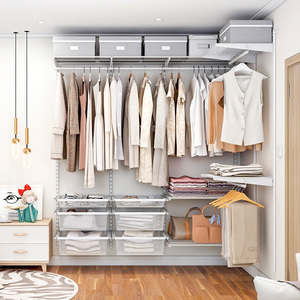 Dây Kim Loại Kệ Kết Hợp Với Chân Đế Cho Tường Tổ Chức Hệ Thống Có Thể Điều Chỉnh Tổ Chức Kệ Cho Tường Lưu Trữ Tủ Quần Áo Đơn Vị - Product Image 6