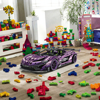 GULY 10617 – Série de voitures 40 pièces, modèle de supercar P1 à l'échelle 1:8, jouet de construction en blocs, modèle éducatif en plastique, cadeau de festival