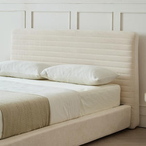 Cama de Plataforma Tapizada en Tela Suave con Marco de Madera a Precio Competitivo, Muebles de Dormitorio Minimalistas, Hotel Comercial Moderno - Product Image 5
