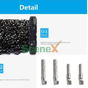<b>Solar</b> <b>Panel</b> Connector <b>Cable</b> Red Black 10mm2 DC Plug In PVC Material For Photovoltaic System - Product Image 4