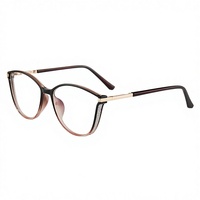 87041 Lunettes optiques TR90 unies, montures anti-lumière bleue, lunettes de mode transfrontalières anti-rayonnement informatique